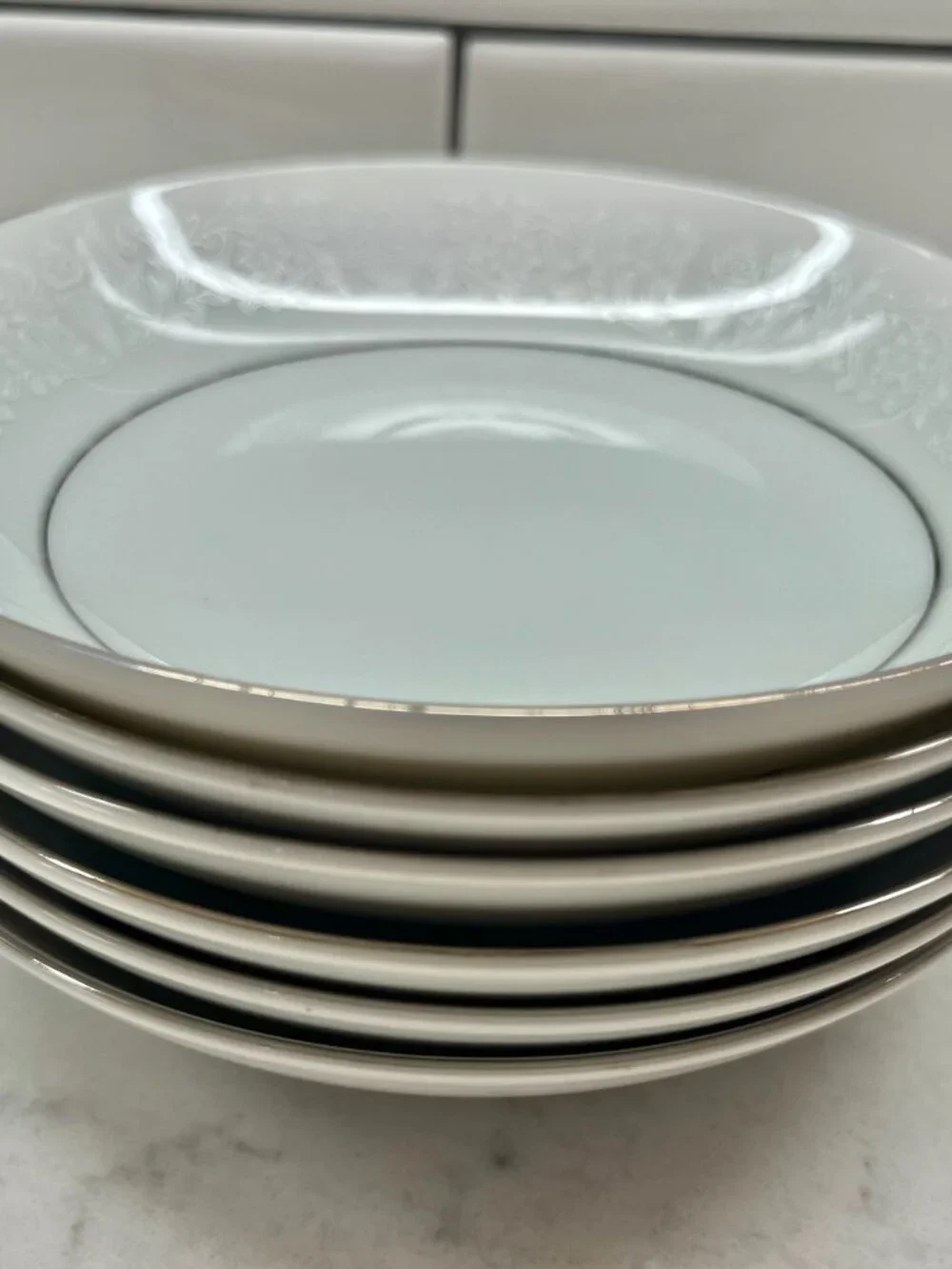 (6) Crown Victoria Fine China, LOVELACE Fruit/Dessert Bowls